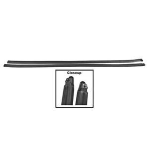 1964~1965 Chevelle Door Weatherstrip Glass Run Channel Pair RH+LH Robber Seal - Bild 1 von 1