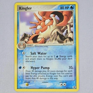 Kingler 26/112 Firered & Leafgreen rara carta Pokemon vintage TCG inglese LP - Foto 1 di 2