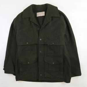 C.C. Filson Mackinaw Cruiser giacca cappotto lana caccia taglia large verde - Foto 1 di 4