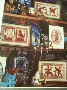 4 Scene's From Grandma's Life Sillouette OOP Magazine Cross Stitch Pattern (G) - Picture 1 of 1
