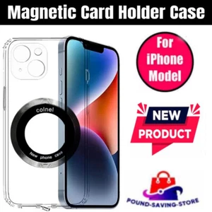 Case For Apple iPhone 14 13 Pro Plus Max Magnetic holder Clear Cover - Picture 1 of 3