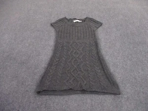 Zara Sweater Dress Adult S Gray Wool Relaxed Cable Knit Stretch Pullover Womens - Picture 1 of 8