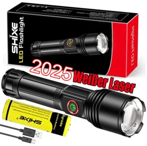 2024 Weißer Laser LED Taktische Taschenlampe Military Torch Beleuchtung 3000M - Bild 1 von 19
