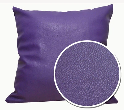 Pb313a Lilac Faux Leather Skin Soft PU Cushion Cover/Pillow Case *Custom Size* - Image 1 of 4