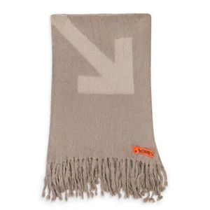 NWT OFF-WHITE c/o VIRGIL ABLOH Taupe BLANKET Size OS $1165 - Picture 1 of 4