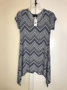 Neu mit Etikett Lexington Avenue Damenkleid marineblau/weiß Größe XL (hergestellt in den USA) - Bild 1 von 7