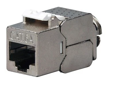 Keystone RJ45 Jack Modul Cat.6a  werkzeuglos Netzwerk Adapter Buchse für CAT7 - Bild 1 von 4