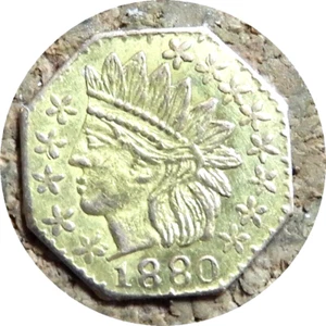 elf California Gold Quarter Dollar 1880 - Bild 1 von 2