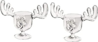 Taza de alce de Navidad 2 onzas VIDRIOS DE TIRO acrílico más seguro que el vidrio juego de dos (2) Foto 1 de 4