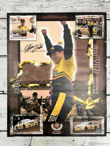 2001 Nascar Steve Park First Win Watkins Glen Hanging Racing Poster - 20 x 16 Cover