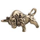 Brass Key Ring Bull Handmade Solid Keychain Antique Bronze Pendant Bulls Keyring