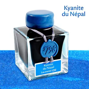 Tinta estilográfica de aniversario J. Herbin ""1798" - cianita de Nepal - botella de 50 ml - Imagen 1 de 1