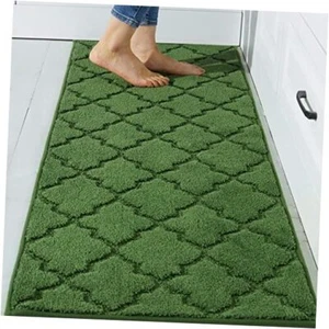 Soft Kitchen Floor Mats for in Front of Sink Super Absorbent 20"x 59" Green - Picture 1 of 7