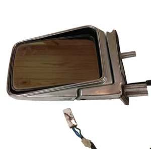 87-97 Nissan D21 Pickup Hardbody POWER Side Mirror Left Driver Chrome OEM - Picture 1 of 5