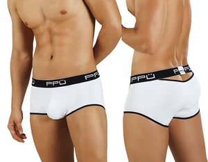Scoop Back Detail Boxer - Medium White - Straight & Gay Men Sport Fan or Erotic - Picture 1 of 3