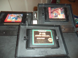 Sega Genesis 3 Game Lot - F15 Strike Eagle 2 / Sonic Spinball / Last Action Hero - Picture 1 of 1
