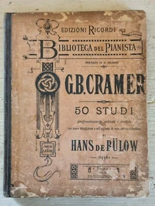  Alte Musik Partitur GB Cramer 50 Studien von Hans de Bulow Verlag Erinnerungen - Bild 1 von 6