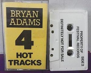 Bryan Adams 4 Hot Tracks ~ MUESTREADOR PROMOCIONAL ** CINTA DE CASETE ~ AUSTRALIA - Imagen 1 de 2