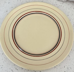 4 Gray's Pottery England Stoke on Trent SUNBUFF 10” Dinner Plates Striped 3140 - Picture 1 of 10