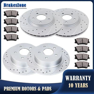 Front Rear Brake Rotors Pads Kit for Pontiac G5 2008-2009 G6 2008-2010 Brakes - Image 1 of 4