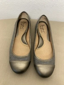DAMEN-BALLERINAS B O C GRÖSSE 6,5 BRONZEFARBEN METALLIC KAPPE ZEHENPARTIE - Bild 1 von 7