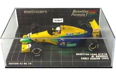 MINICHAMPS 1/43 Benetton Ford B191B M. Brundle EARLY SEASON 1992 Formula 1 Model - Image 1 of 4