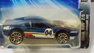 2004 Mattel Hot Wheels FERRARI 308 Final Run #134 Blue w/10 SP Wheels NIP - Picture 1 of 5