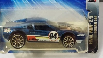 2004 Mattel Hot Wheels FERRARI 308 Final Run #134 Blue w/10 SP Wheels  NIP  - Image 1 of 4
