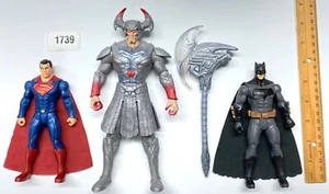 Paquete de 3 figuras de la Liga de la Justicia Superman Batman Steppenwolf DC Mattel 2017 - Imagen 1 de 2