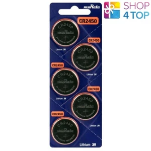 5 MURATA CR2450 LITHIUM BATTERIEN 3V COIN CELL DL2450 ECR2450 ED 2029 SONY NEU