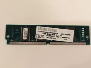 Genuine IBM FRU 92G7321 - 8 MB EDO RAM (2M x 32) 60ns 72-pin SIMM non-parity - Picture 1 of 3