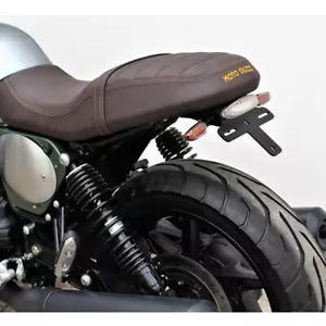 Sottocoda portatarga faro bianco parafango posteriore per Moto Guzzi V7 I-II-III - Picture 1 of 4