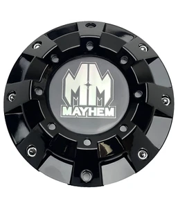 Mayhem Gloss Black Wheel Center Cap C108100B - Picture 1 of 3