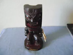 Tiki dell'amore hawaiano in legno intagliato vintage 10 pollici - Foto 1 di 10