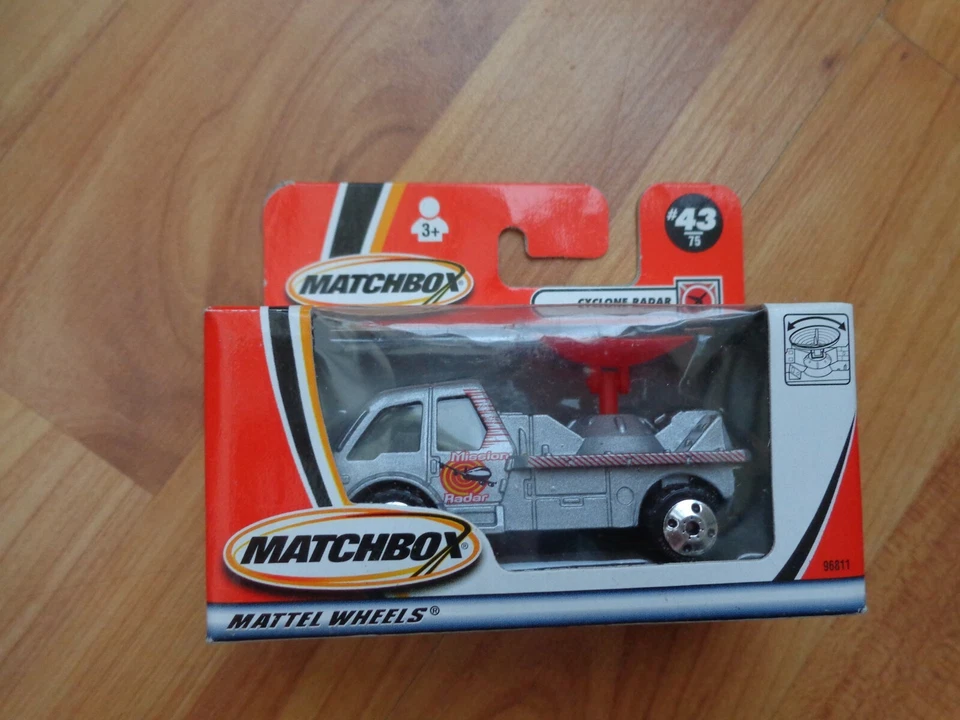 VINTAGE MATCHBOX #43 CYCLONE RADAR TRUCK DIECAST MODEL BOXED - Image 1 of 1