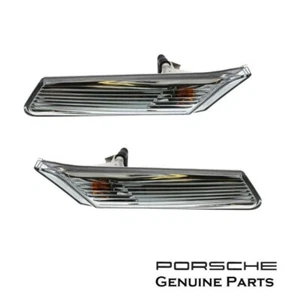Porsche 911 997 Euro Clear Front Side Marker Light Set Left & Right GENUINE - Bild 1 von 1