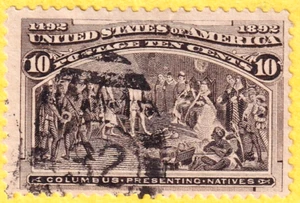 jis36 US STAMP SC# 237 10c 1898 USED 044 - Picture 1 of 2