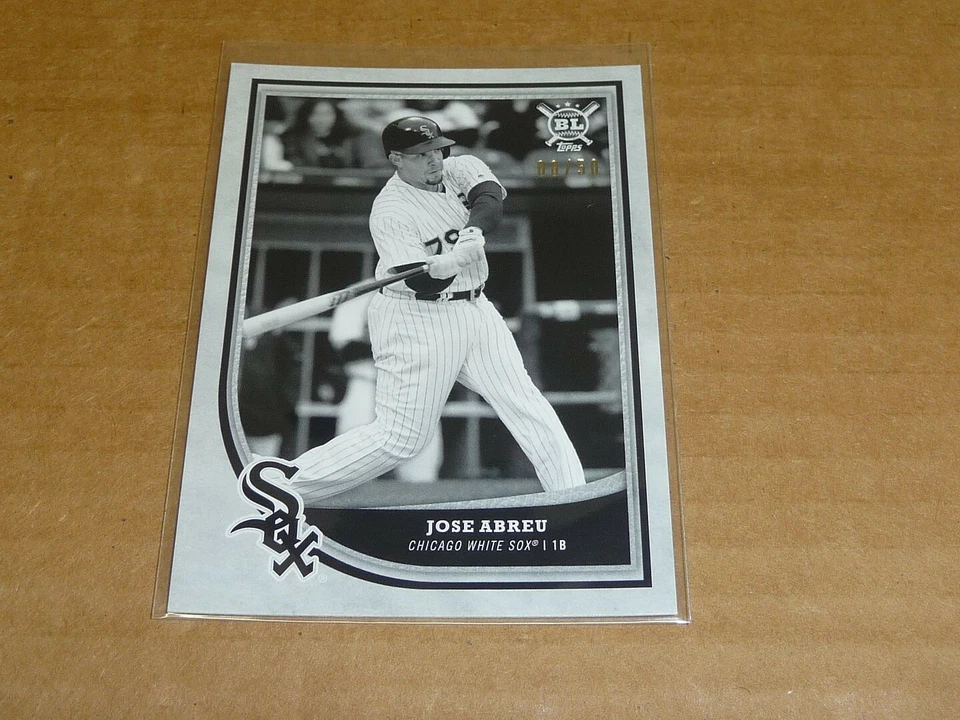 2018 Topps BIG LEAGUE JOSE ABREU BLACK WHITE PARALLEL WHITE SOX /50 J2735 - Image 1 of 1