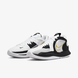 Nike Kyrie Low 5 White Metallic Gold Black DJ6012 101 Men's Size 14 - Picture 1 of 2