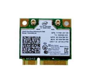 ✔️Fujitsu Lifebook E754 Intel Dual Band Wireless Card 717381-001 7260HMW - Picture 1 of 6