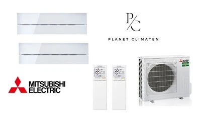 Mitsubishi Klimaanlage Multi Split  2 x MSZ-LN25VG2 W, WIFI  + MXZ-2F33VF4 White - Bild 1 von 4