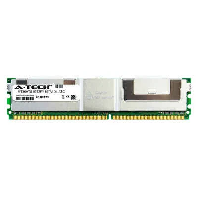 8GB PC2-5300F FBDIMM (Micron MT36HTS1G72FY-667A1D4 Equivalent) Server Memory RAM - Image 1 of 2