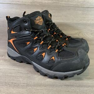 Harley-Davidson Men’s 9.5 Waterproof Safety Toe Woodridge Black Leather Shoes