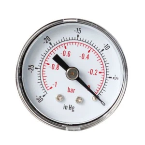 Comapct Vacuum Gauge Vacuum Pressure Gauge Manometer 1/8 BSPT Vacuum Gauge Meter - Picture 1 of 7