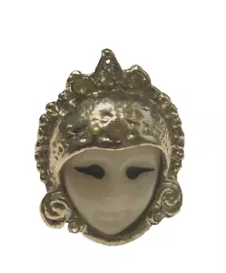 Weißer Maskenring Gr. 8 nicht verstellbar - Bild 1 von 12