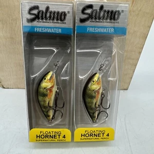 (2) Salmo Floating Hornet 4 Crankbaits SUPERNATURAL PERCH - FAST SHIPPING! - Picture 1 of 3