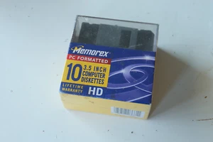 Memorex 10-pack 3.5-inch HD 1.44MB computer diskettes (floppy disks) - Afbeelding 1 van 5