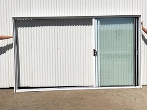 2100h x 3588w NEW Aluminium Sliding Stacker Door 8 Colours Single Glazed - Picture 1 of 12
