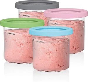 Ninja Creami Pints 4 Pack, Compatible with NC299AMZ & NC300s Series Creami Ice C - Picture 1 of 6