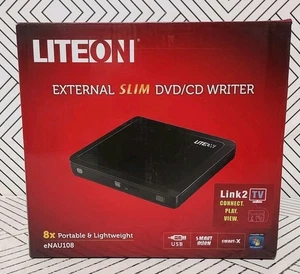 🥥 LiteOn External Slim DVD/CD Writer 8X Portable & Lightweight🆕️ - Picture 1 of 5
